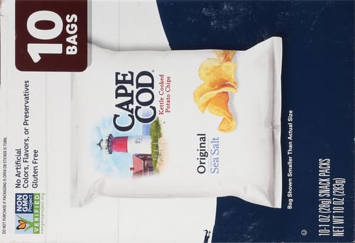 Cape Cod Potato Chips Variety Pack, 1 Oz, (Pack of 20)