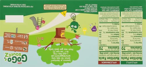GoGo squeeZ Fruit on the Go Variety Pack, Apple, Banana & Strawberry, 3.2 oz (Pack of 20), Unsweetened Snacks for Kids, Gluten Free, Nut and Dairy Free, Recloseable Cap, BPA Free Pouches