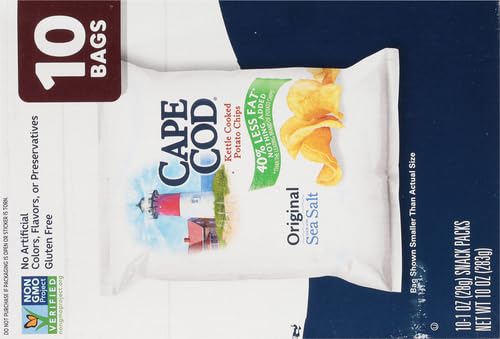 Cape Cod Potato Chips Variety Pack, 1 Oz, (Pack of 20)