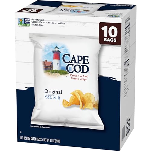 Cape Cod Potato Chips Variety Pack, 1 Oz, (Pack of 20)