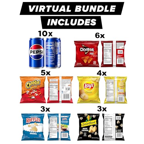 Frito-Lay Doritos & Cheetos Mix Variety Pack, Single Serve Snack Bags (Pack of 21)