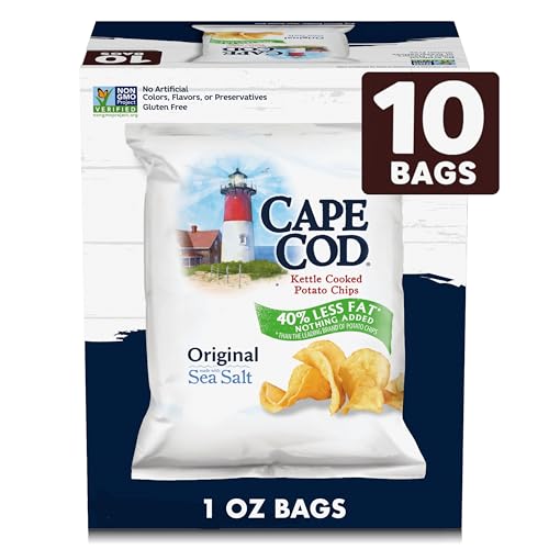 Cape Cod Potato Chips Variety Pack, 1 Oz, (Pack of 20)