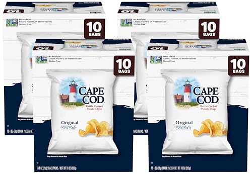 Cape Cod Potato Chips Variety Pack, 1 Oz, (Pack of 20)