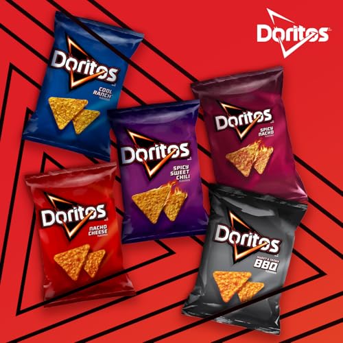 Frito-Lay Doritos & Cheetos Mix Variety Pack, Single Serve Snack Bags (Pack of 21)