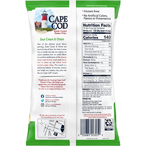 Cape Cod Potato Chips Variety Pack, 1 Oz, (Pack of 20)