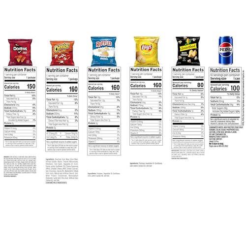 Frito-Lay Doritos & Cheetos Mix Variety Pack, Single Serve Snack Bags (Pack of 21)
