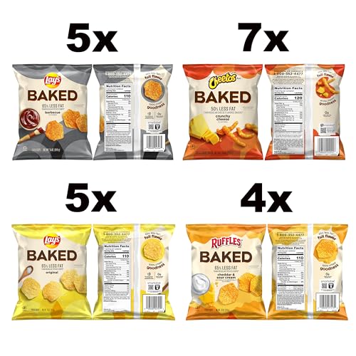 Frito-Lay Doritos & Cheetos Mix Variety Pack, Single Serve Snack Bags (Pack of 21)
