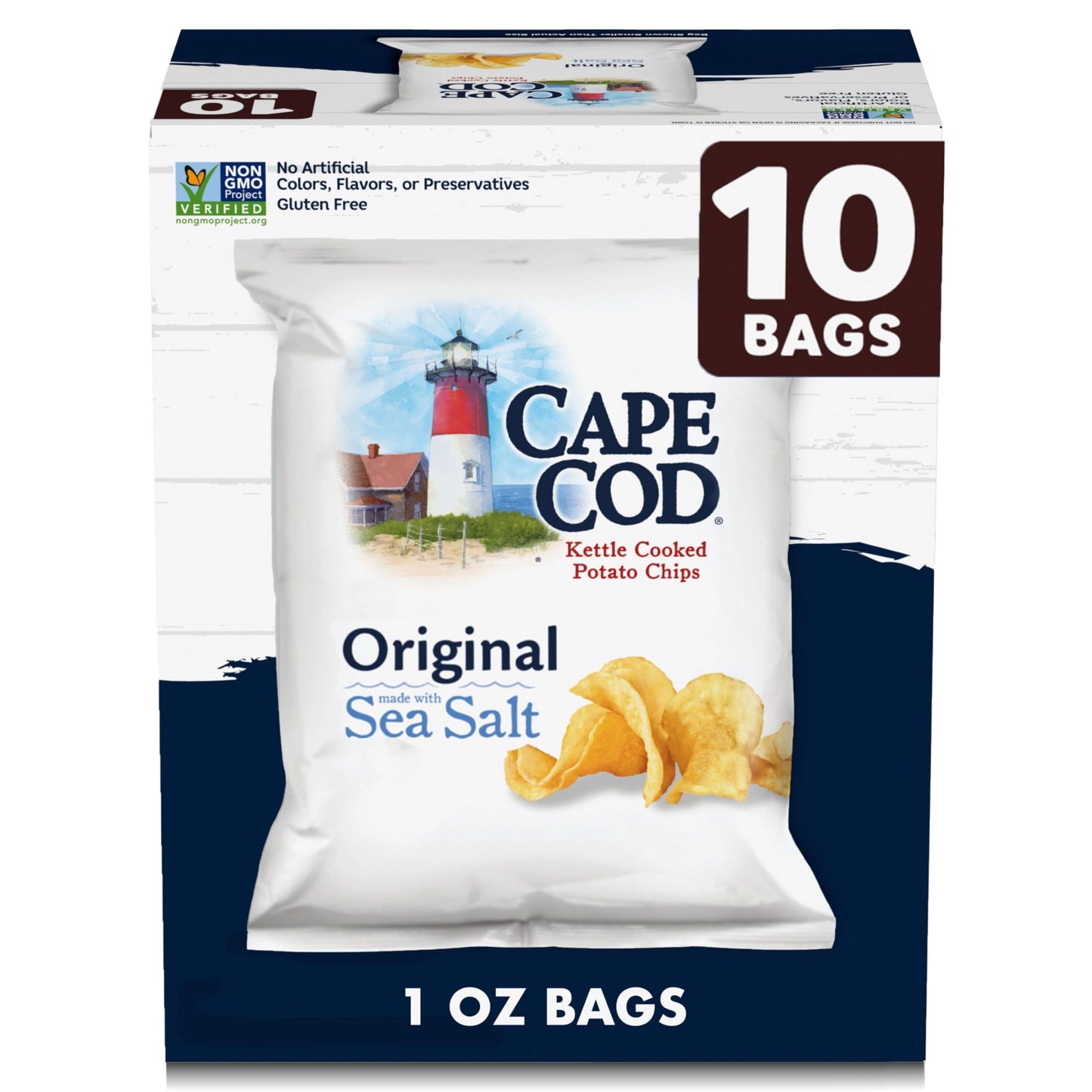 Cape Cod Potato Chips Variety Pack, 1 Oz, (Pack of 20)