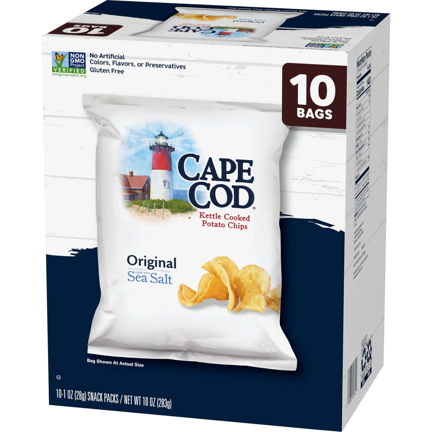 Cape Cod Potato Chips Variety Pack, 1 Oz, (Pack of 20)
