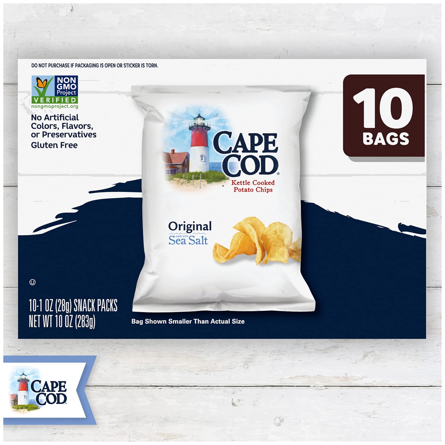 Cape Cod Potato Chips Variety Pack, 1 Oz, (Pack of 20)