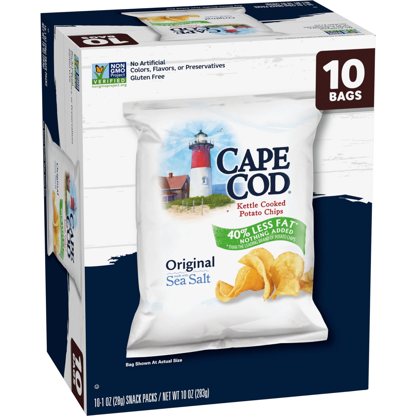 Cape Cod Potato Chips Variety Pack, 1 Oz, (Pack of 20)