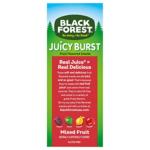 Black Forest, Juicy Burst, Fruit Flavored Snacks, Berry Medley Flavors, A Juicy Burst of Natural Flavors, Made with Real Fruit Juice, Halloween Treats Variety Pack Trick-or-Treat Assortment, 0.8 oz 40 ct