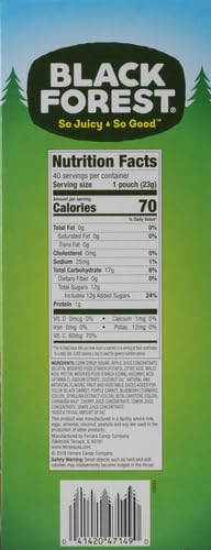 Black Forest, Juicy Burst, Fruit Flavored Snacks, Berry Medley Flavors, A Juicy Burst of Natural Flavors, Made with Real Fruit Juice, Halloween Treats Variety Pack Trick-or-Treat Assortment, 0.8 oz 40 ct