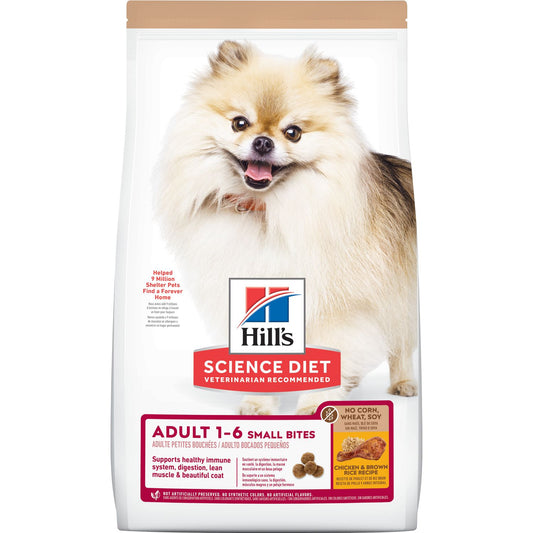 Adult Small Bites No Corn, Wheat, Soy Chicken & Brown Rice Recipe dog food